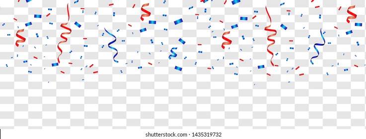 Vector confetti. Festive illustration. Party popper isolated on white background