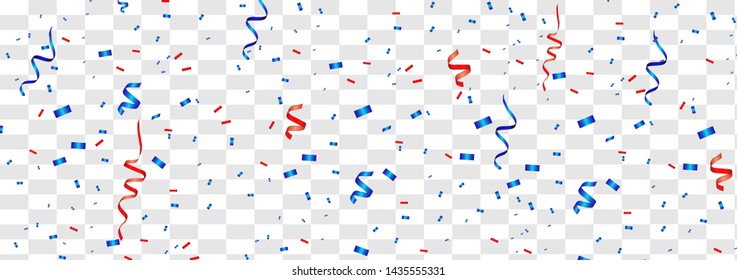 Vector confetti. Festive illustration. Party popper isolated on white background