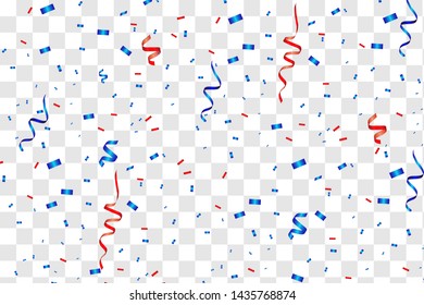 Vector confetti. Festive illustration. Party popper isolated on white background