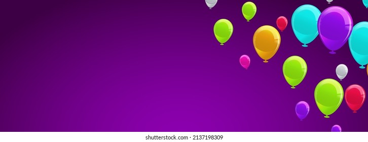Vector confetti. Festive illustration. Party popper isolated on background Set of Balloons for Birthday, Anniversary, Celebration Holiday Symbol Of Event