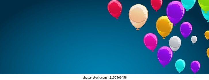 Vector confetti. Festive illustration. Party popper isolated on background Set of Balloons for Birthday, Anniversary, Celebration Holiday Symbol Of Event