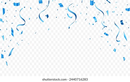 Vector confetti flying for celebration party banner, flyer, Background. Grand Opening Card luxury greeting rich. frame template.