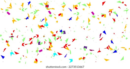 Vector confetti. Multicolored confetti falls from the sky. confetti, serpentine, tinsel on a transparent background. Holiday, birthday.