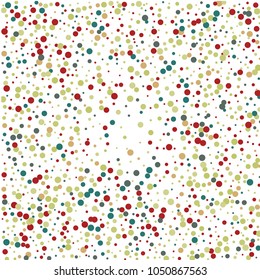 Vector confetti on transparent background. Falling tinsel and confetti from minimalistic geometrical confetti and ribbons. Flat falling glitter. Abstract triangles and ribbons on label.
