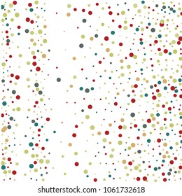 Vector confetti on transparent background. Falling tinsel and confetti from minimalistic geometrical confetti and ribbons. Flat falling glitter. Abstract triangles and ribbons on label.