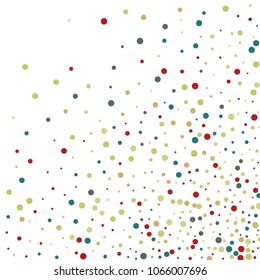 Vector confetti on transparent background. Falling tinsel and confetti from minimalistic geometrical confetti and ribbons. Flat falling glitter. Abstract triangles and ribbons on label.