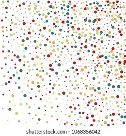 Vector confetti on transparent background. Falling tinsel and confetti from minimalistic geometrical confetti and ribbons. Flat falling glitter. Abstract triangles and ribbons on label.