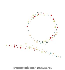 Vector confetti on transparent background. Falling tinsel and confetti from minimalistic geometrical confetti and ribbons. Flat falling glitter. Abstract triangles and ribbons on label.