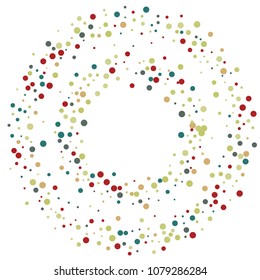 Vector confetti on transparent background. Falling tinsel and confetti from minimalistic geometrical confetti and ribbons. Flat falling glitter. Abstract triangles and ribbons on label.