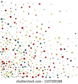 Vector confetti on transparent background. Falling tinsel and confetti from minimalistic geometrical confetti and ribbons. Flat falling glitter. Abstract triangles and ribbons on label.