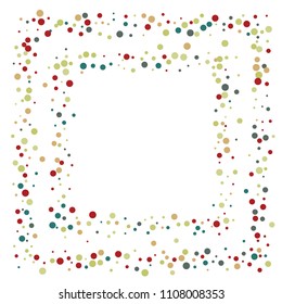 Vector confetti on transparent background. Falling tinsel and confetti from minimalistic geometrical confetti and ribbons. Flat falling glitter. Abstract triangles and ribbons on label.