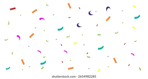 Vector confetti png. Multi-colored tinsel, confetti fall from the sky on a transparent background. Multicolored confetti png. holiday, birthday, Multicolored confetti png. holiday, birthday.