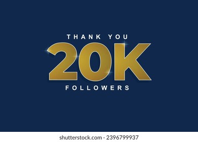 vector congratulation for your 20k online followers