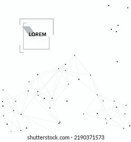 Vector connect lines and dots. Medical global illustration. Concept data dots connection element. Abstract background