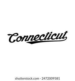 Vector Connecticut text typography design for tshirt hoodie baseball cap jacket and other uses vector	