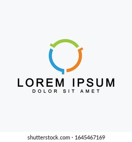 Diseño de logotipo de icono de conexión de vector