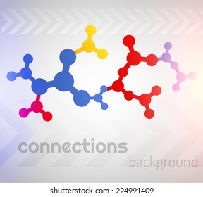 Vector connections background. Vector eps10.