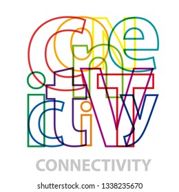 Vector connectivity. Broken text