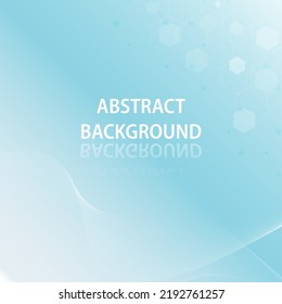 Vector connects lines and dots and wave background. Hexagon abstract template for technology. Abstract technology background. Technology background communication concept. Science network connecting