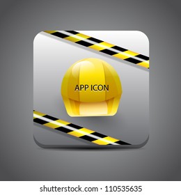 Vector construction application metal icon