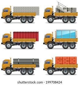 Vector Construction Trucks