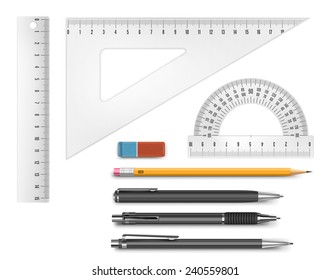 Vector constructor drawing equipment supply illustration