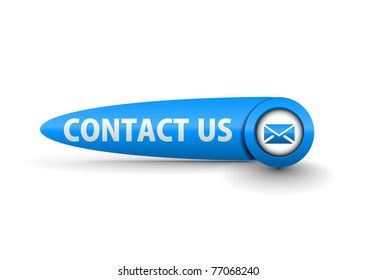 vector contact button web design element.