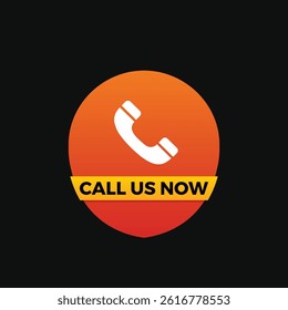 vector Contact us call now banner design
