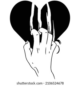 Vector contains scratching on a love with hand made for t shirt design, logo design, garments printing and many others.