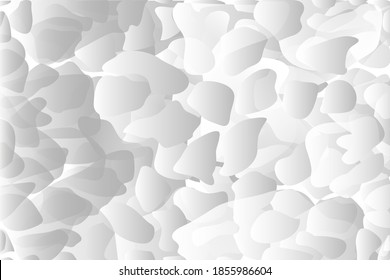 Vector contemporary background of black and white spots. Gray tones of stones, smooth gradient.