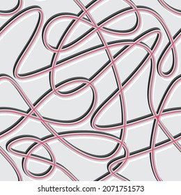 Vector continuous background made using curved and wave like lines, Composition can be used as wallpaper and background pattern concept.