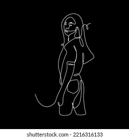 ejercicio de línea continua vectorial