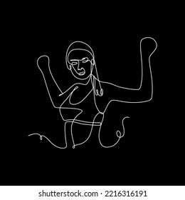 ejercicio de línea continua vectorial
