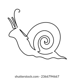 Ilustración continua de una línea del vector