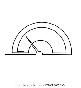 Vektor kontinuierlicher 1-zeiliger Geschwindigkeitsmesser