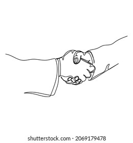 Vector continuous one single line drawing icon of  diverse professional business person in silhouette on a white background. Linear stylized.