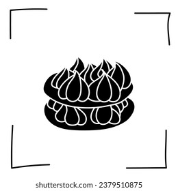 Vector. Contour icons. Line icons of desserts and sweet dishes. Candies, chocolate, cakes, donuts, ice cream in sketch style. Icons set,  stroke. Hand drawn signs. Desserts and sweets doodle set.