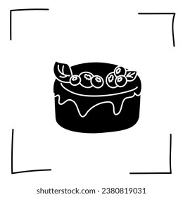 Vector. Iconos de contorno. Iconos de línea de postres y platos dulces. Caramelos, chocolate, pasteles, donuts, helados en forma de boceto. Juego de iconos, golpe. Carteles dibujados a mano. Juego de doodles de postres y dulces.