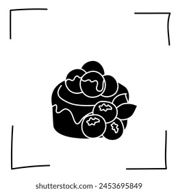 Vector. Contour icons. Line icons of desserts and sweet dishes. Candies, chocolate, cakes, donuts, ice cream in sketch style. Icons set,  stroke. Hand drawn signs. Desserts and sweets doodle set.