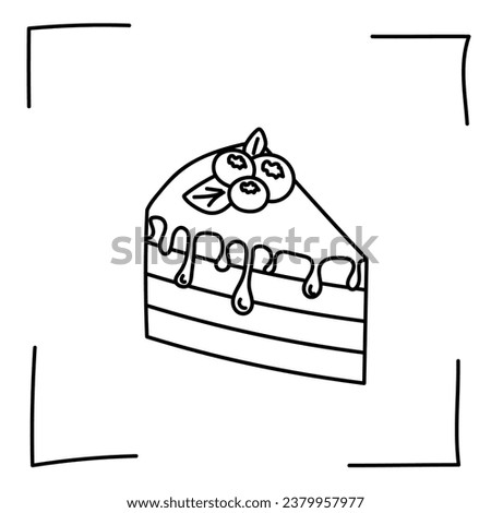 Vector. Contour icons. Line icons of desserts and sweet dishes. Candies, chocolate, cakes, donuts, ice cream in sketch style. Icons set,  stroke. Hand drawn signs. Desserts and sweets doodle set.