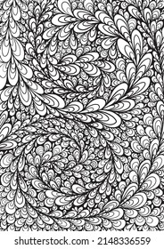 VectorContour-Linie für Antistress-Farbbuch