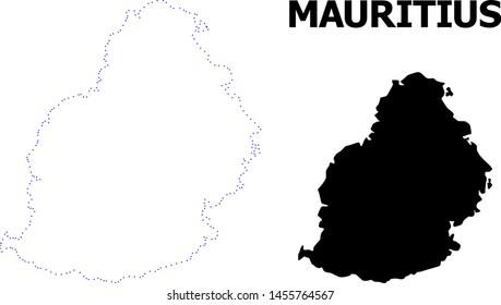 Mauritius Map Outline Images, Stock Photos & Vectors | Shutterstock