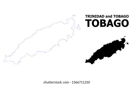 A Map Of Tobago Vector Contour Map Tobago Island Caption Stock Vector (Royalty Free)  1366711250 | Shutterstock