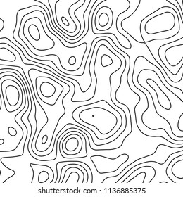 Vector contour topographic map background. Topography and geography map grid abstract backdrop. Business concept. Vector illustration