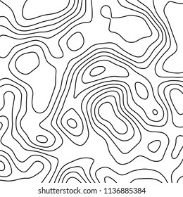 Vector contour topographic map background. Topography and geography map grid abstract backdrop. Business concept. Vector illustration