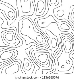 Vector contour topographic map background. Topography and geography map grid abstract backdrop. Business concept. Vector illustration