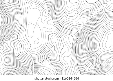 Vector contour topographic map background. Topography and geography map grid abstract backdrop. Business concept. Vector illustration