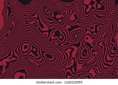 Vector contour topographic map background. Topography and geography map grid abstract backdrop. Business concept. Vector striped illustration