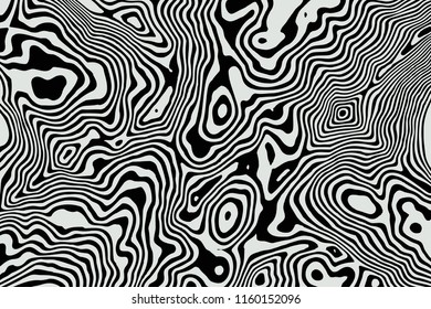 Vector contour topographic map background. Topography and geography map grid abstract backdrop. Business concept. Vector striped illustration