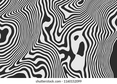 Vector contour topographic map background. Topography and geography map grid abstract backdrop. Business concept. Vector striped illustration